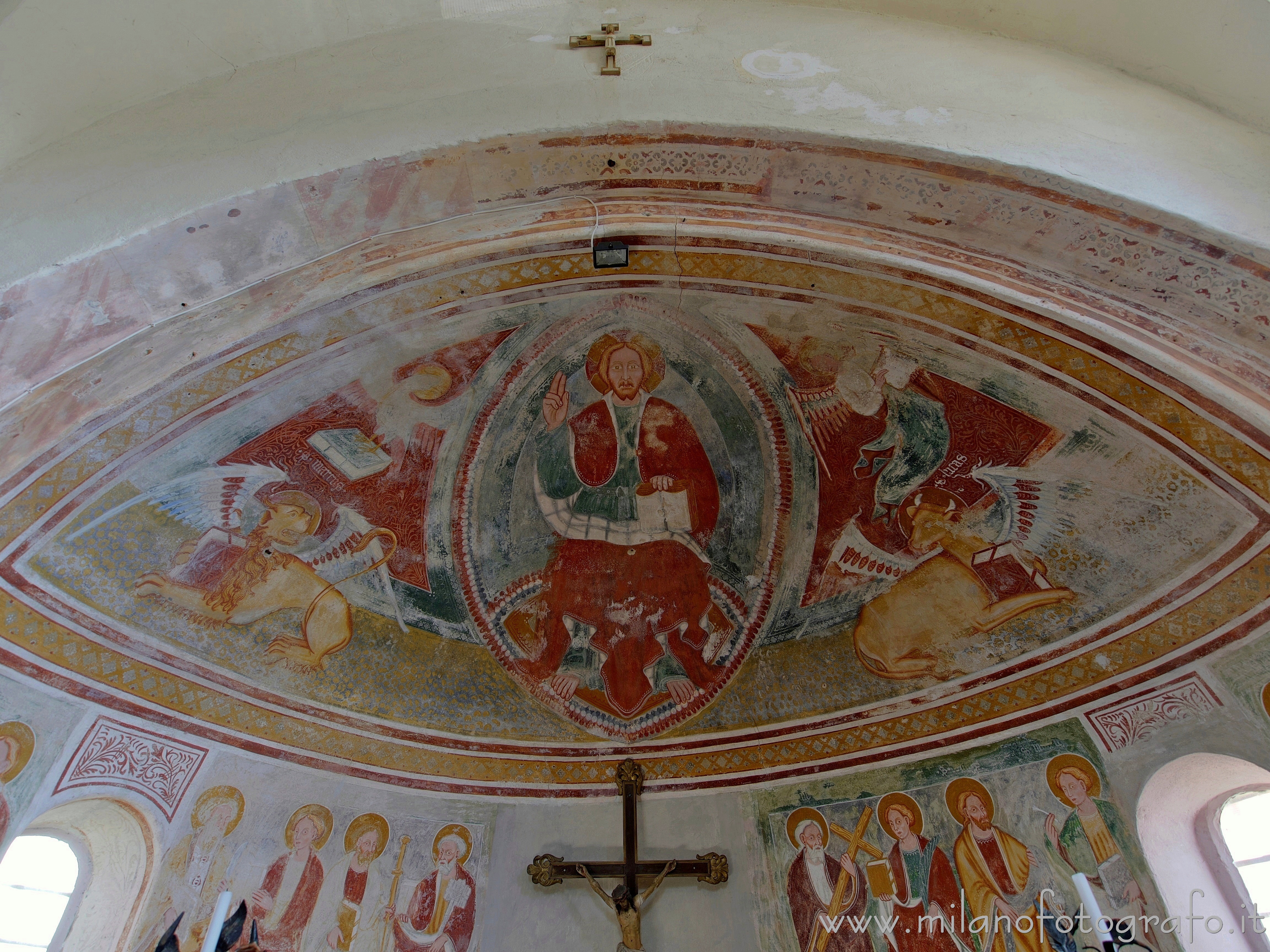 Sandigliano (Biella, Italy) - Frescoed apsidal basin in the Oratory of St. Anthony Abbot